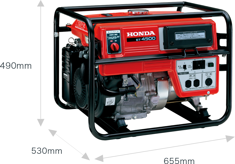 HONDA ホンダ ET4500 三相発電機 HONDA ホンダ ET4500 三相発電機